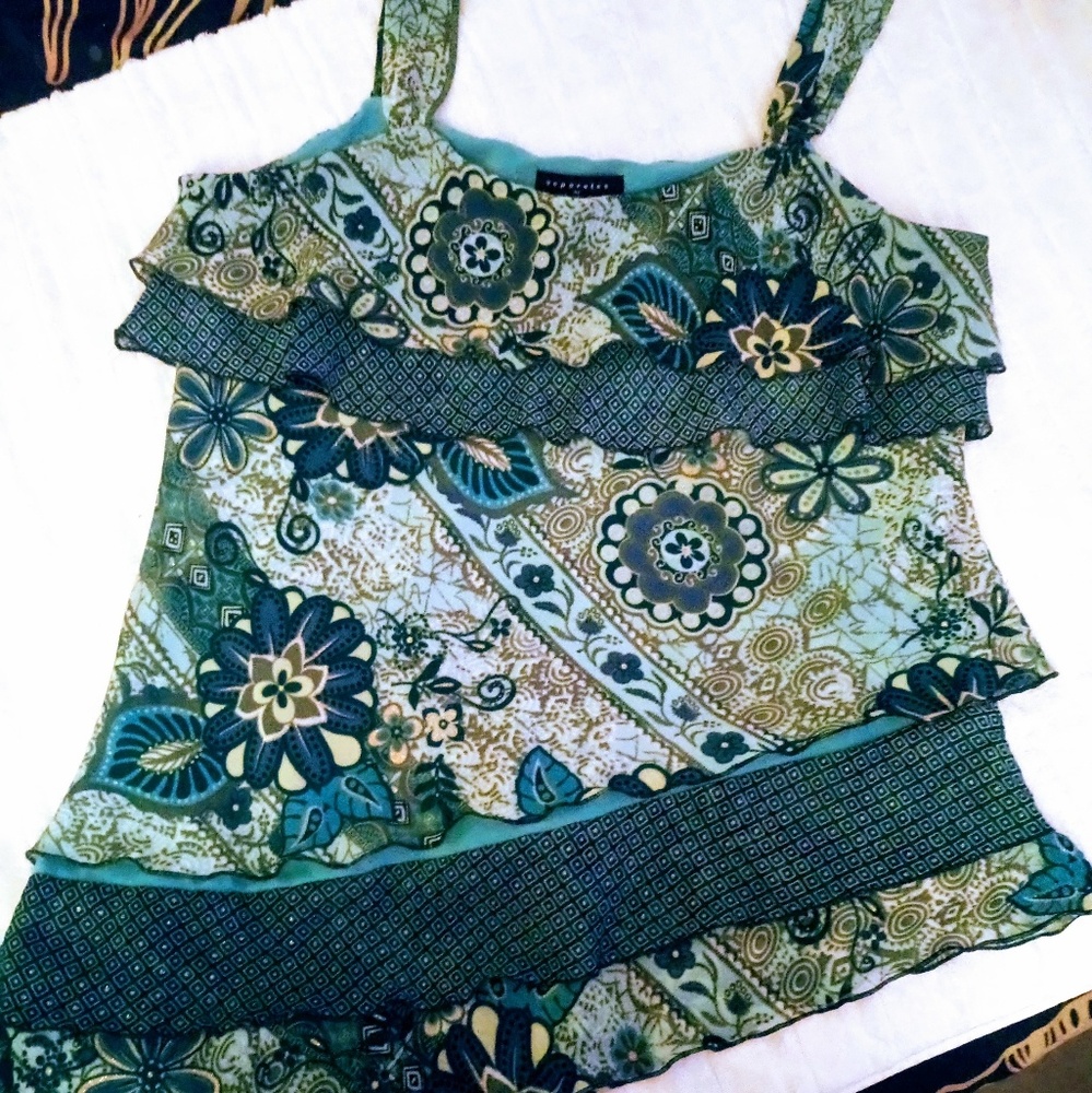 Dressy turquoise blouse